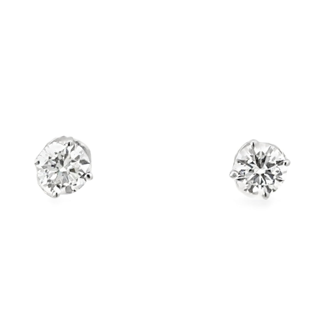 14kt White Gold Lab-Grown Diamond Stud Earrings (.75ct)