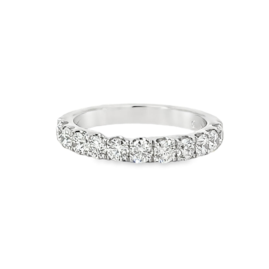 18kt White Gold Diamond Prong Set Wedding Ring (0.91ct)