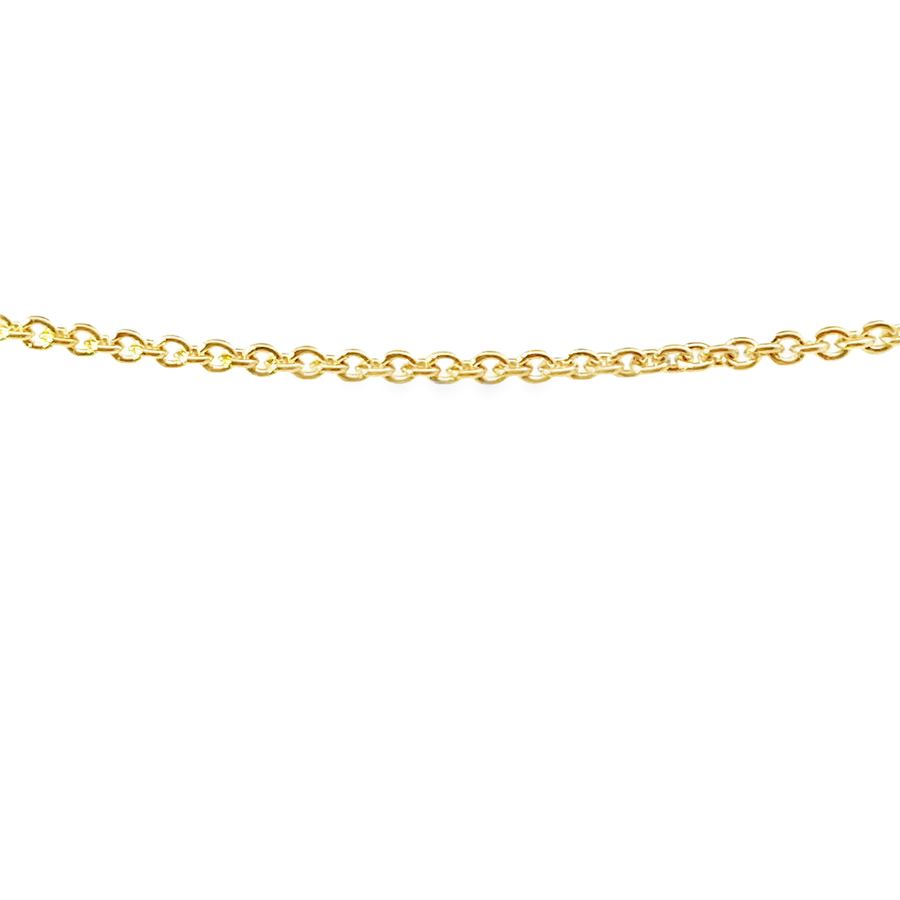 14K Yellow Gold 7" 1.44mm Cable Link Bracelet (1.45g)