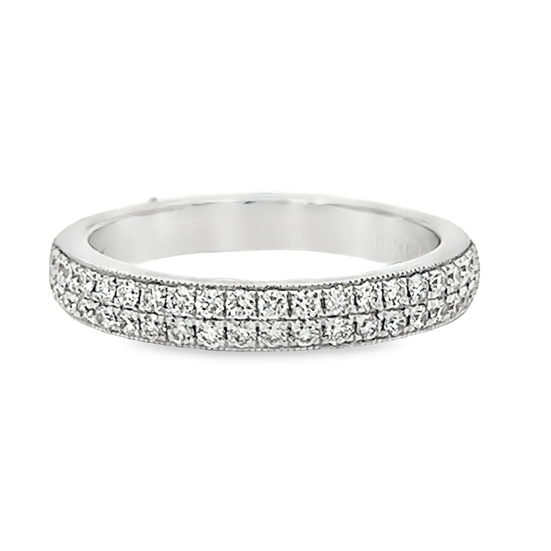 18kt White Gold Diamond Pave Ring (0.36ct)