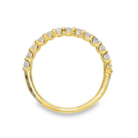 18kt Yellow Gold Natural Round Diamond Wedding Ring (.57ct)