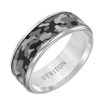 Triton Tungsten Carbide 8mm Camo Ring