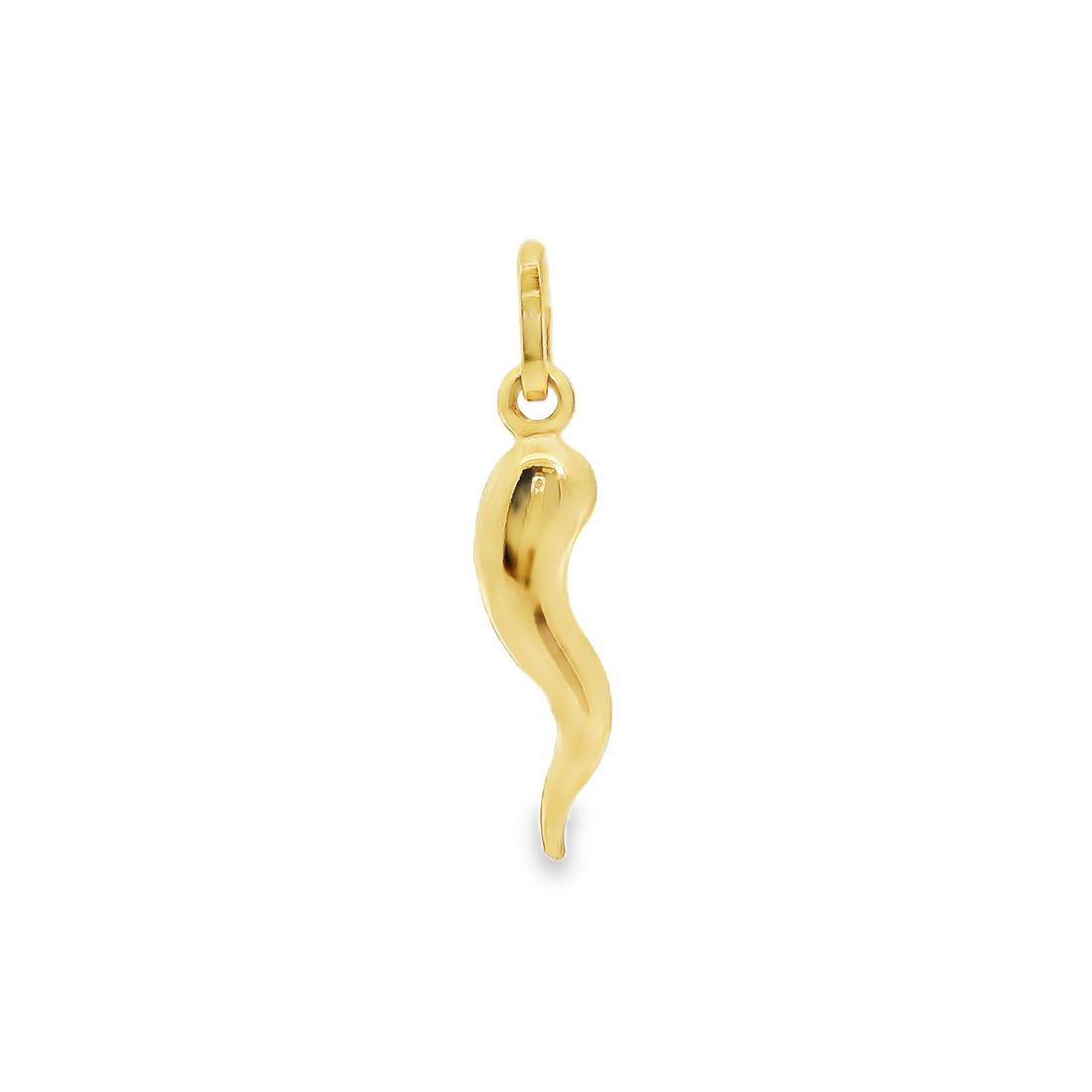 14kt Yellow Gold Italian Made Horn Pendant (.9g)