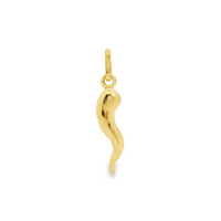 14kt Yellow Gold Italian Made Horn Pendant (.9g)