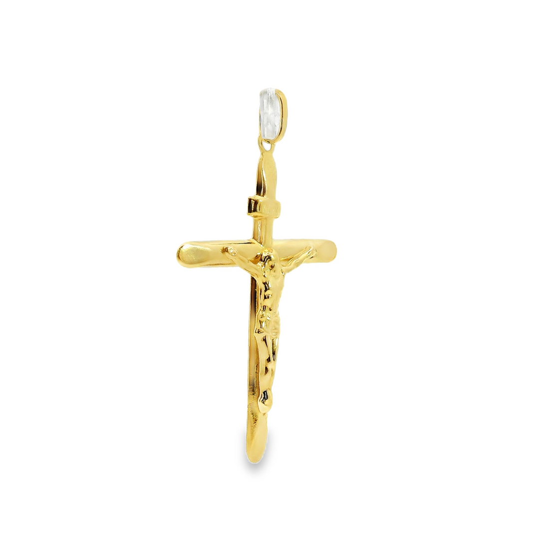 14kt Yellow Gold Italian Made Crucifix Pendant (1.62g)