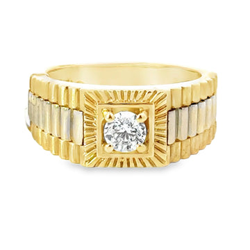 14kt Yellow Gold Gent's Natural Diamond Ring (0.51ct)