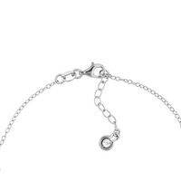 Sterling Silver 10" Diamond Illusion Set Anklet