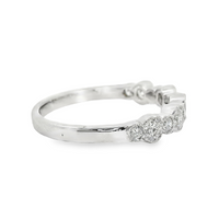 18kt White Gold Natural Round Diamond Wedding Ring (.62ct)