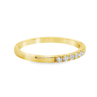 18kt Yellow Gold Natural Round Diamond Wedding Ring (.32ct)