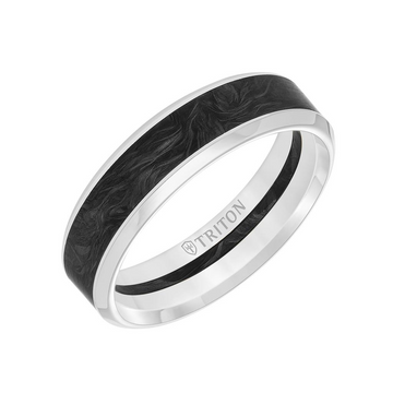 Triton 14kt White Gold 6mm Ring