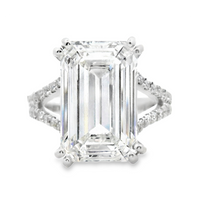 18kt White Gold Lab-Grown Emerald Diamond Engagement Ring (8.62ct)