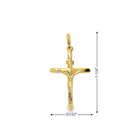 14kt Yellow Gold Italian Made Crucifix Charm (.69g)