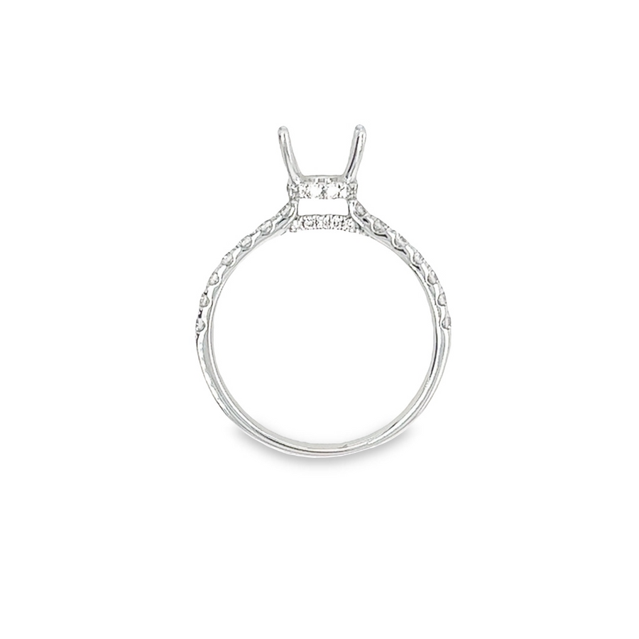 18K White Gold Diamond Semi-Mount Ring (.51ct)