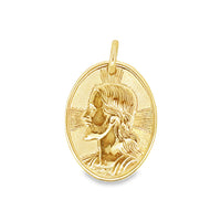 18kt Yellow Gold Italian Made Christ Head Charm (2.17g)