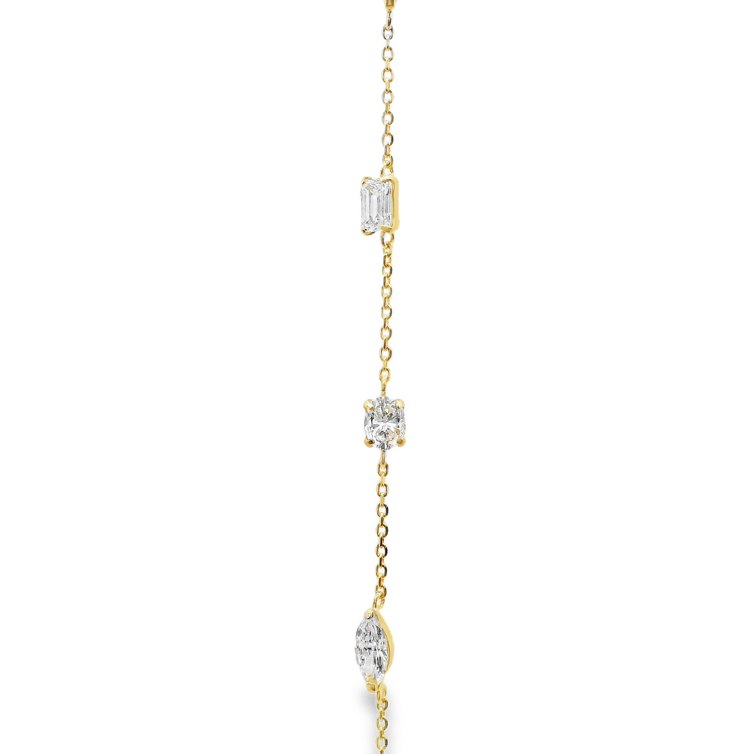 18kt Yellow Gold Natural Diamond Drop Pendant (0.85ct)