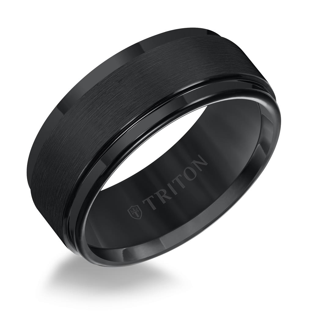 Triton Black Tungsten 9.0mm Finish Ring