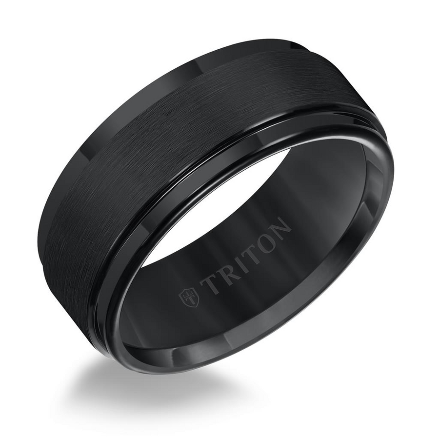 Triton Black Tungsten 9.0mm Finish Ring