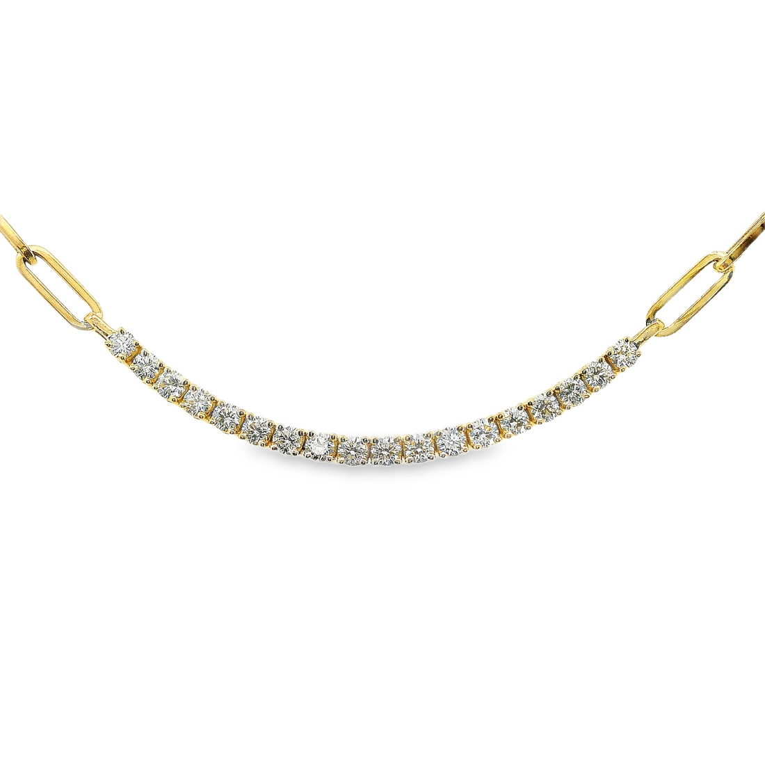 18kt Yellow Gold 7" Natural Round Diamond Tennis Bracelet (.79ct)