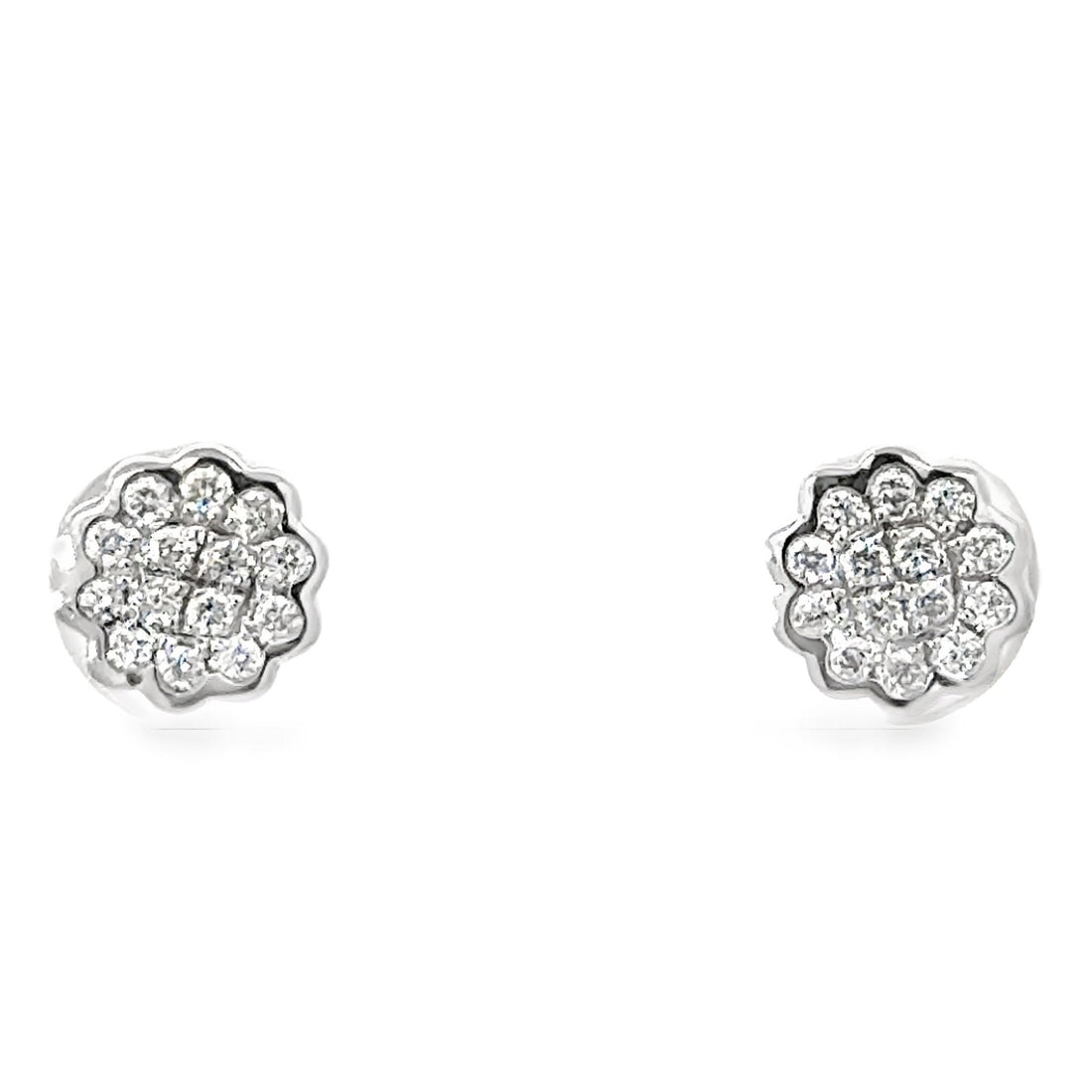 18kt White Gold Natural Diamonds Stud Earrings (0.18ct)