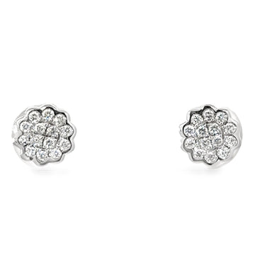 18kt White Gold Natural Diamonds Stud Earrings (0.18ct)