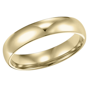 Goldman 14kt Yellow Gold Half Round 4.0mm Ring