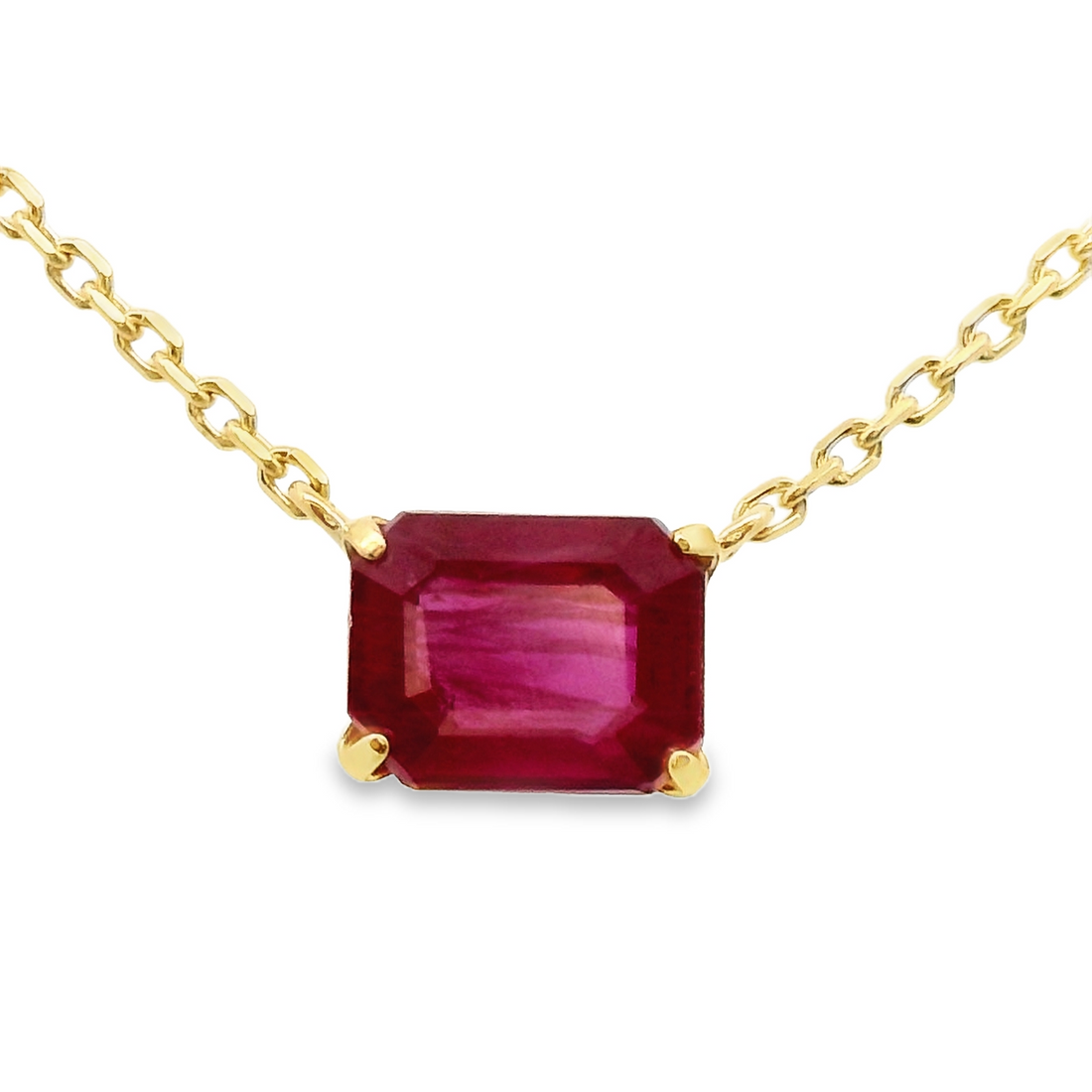 18kt Yellow Gold Natural Emerald Ruby Pendant (0.56ct)