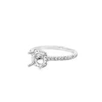 18kt White Gold Natural Round Diamond Semi-Mount Ring (.26ct)