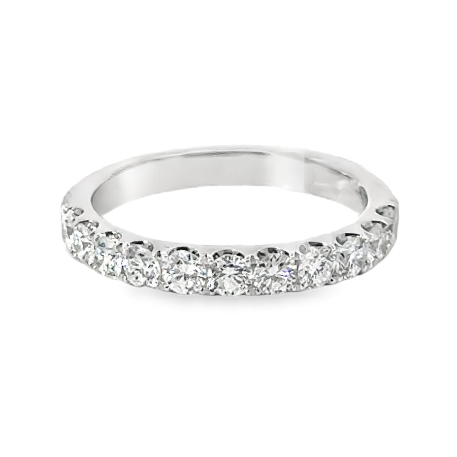 18kt White Gold Diamond Prong Set Wedding Ring (0.91ct)