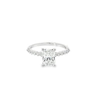 18K White Gold Lab-Grown Radiant Diamond Engagement Ring (1.30ct)