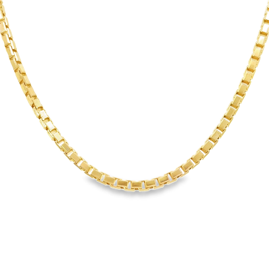 18K Yellow Gold 18" 1.65mm Box Style Chain (9.9g)