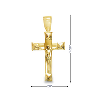 14kt Yellow Gold Italian Made Crucifix Pendant (3.04g)