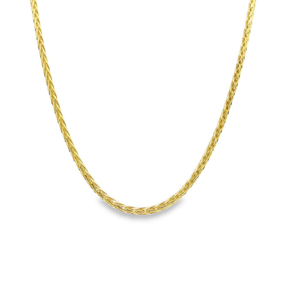 14kt Yellow Gold 18" 1.4mm Round Wheat Chain (5.4g)