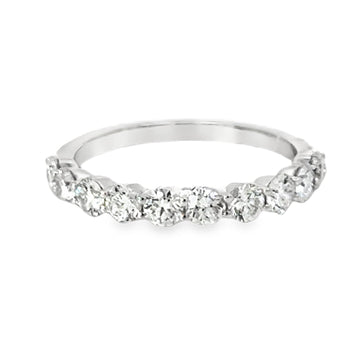 18kt White Gold Diamond Shared Prong Wedding Ring (1.01ct)