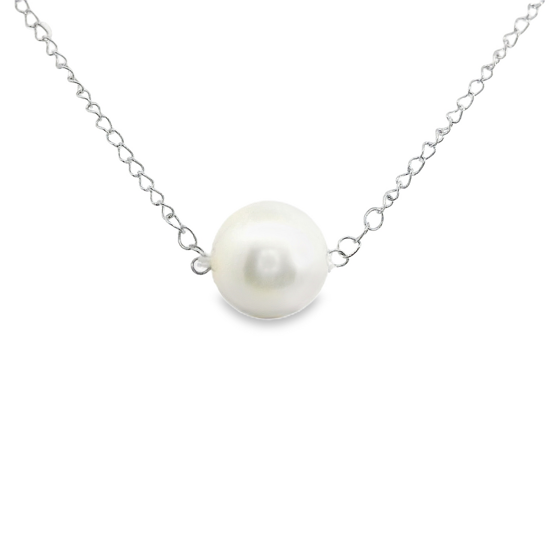 14kt White Gold 16" Milestone Pearl Necklace (6-6.5mm)