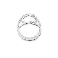 18kt White Gold Natural Diamond Free Form Ring (0.8ct)