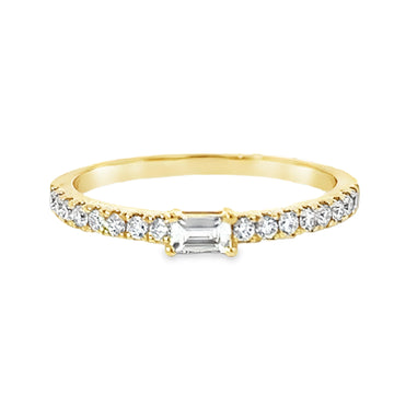 18K Yellow Gold Natural Diamond Ring (.29ct)