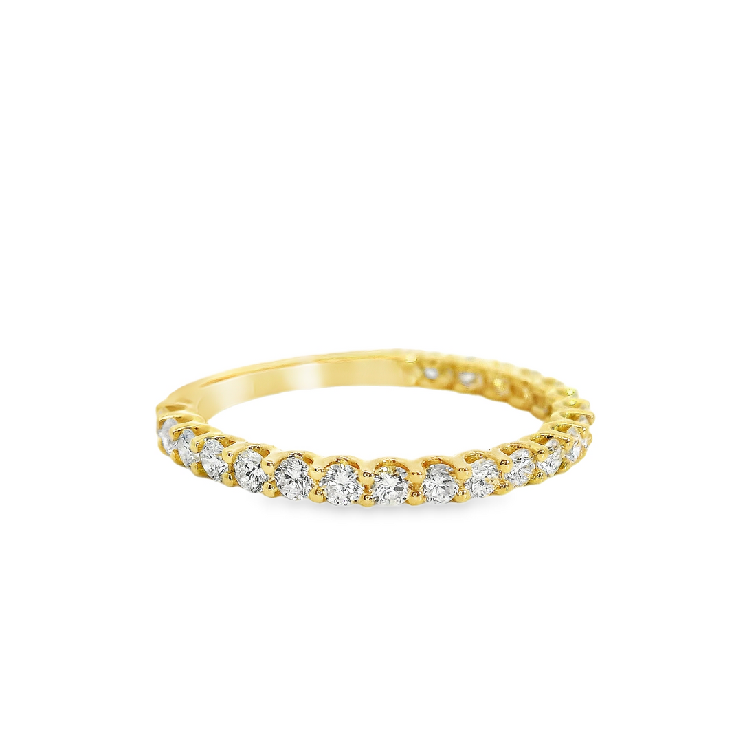 14kt Yellow Gold Diamond Shared Prong Wedding Ring (0.66ct)