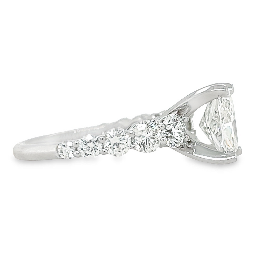 18K White Gold Lab-Grown Diamond Engagement Ring (3.59ct)