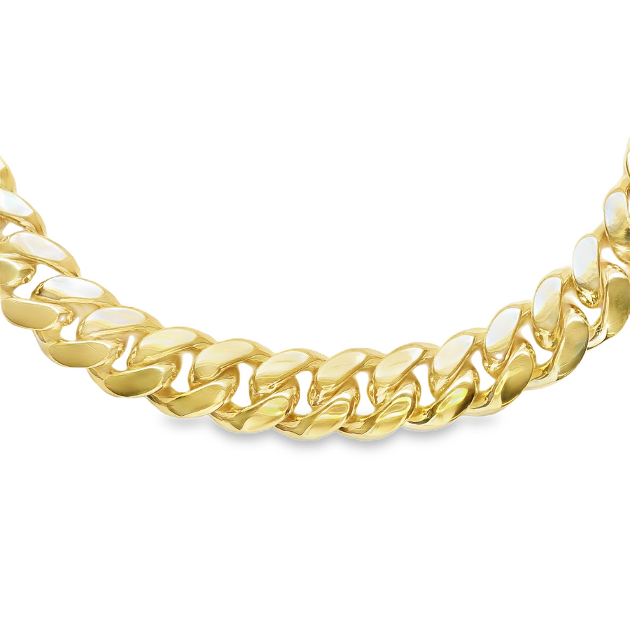14kt Yellow Gold 8.5" 8mm Cuban Link Bracelet (45.2g)