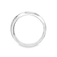 18kt White Gold Natural Round Diamond Pavé Wedding Ring (.70ct)