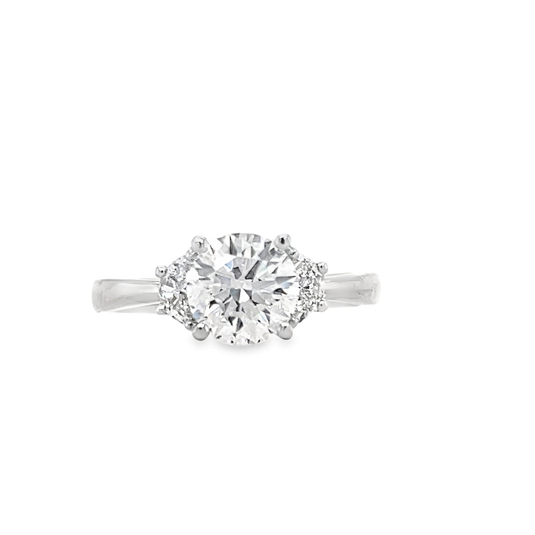 18K White Gold Round Brilliant Lab Grown Diamond Ring (1.60ct)