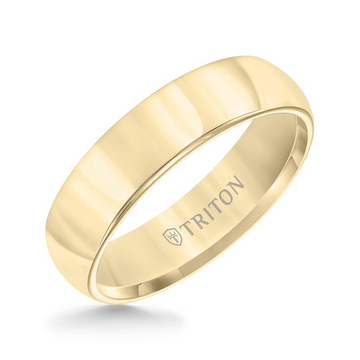 Triton Yellow Tungsten 6mm Polished Finish Ring