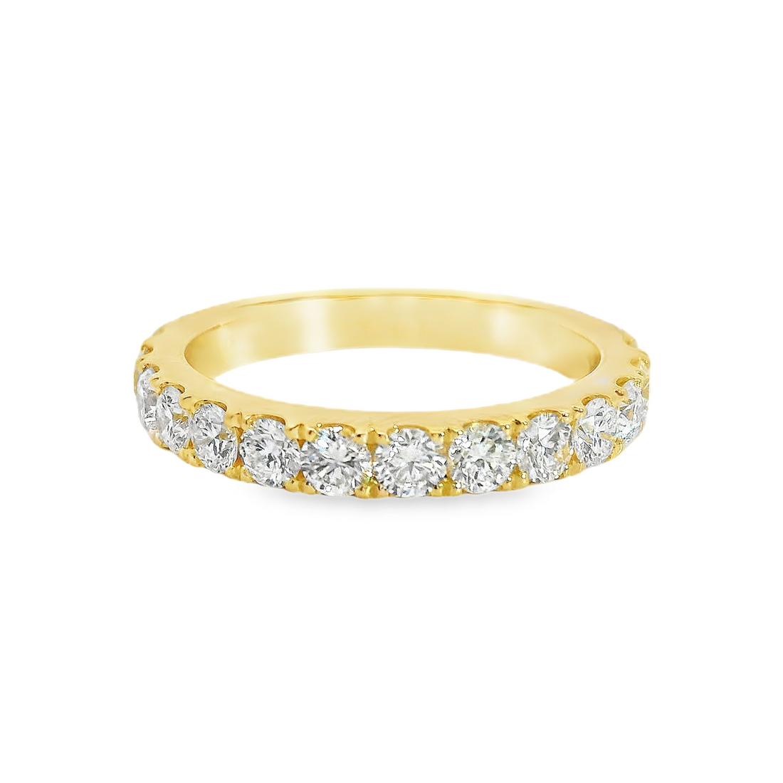 18kt White Gold Natural Round Diamond Prong Set Ring (1.27ct)