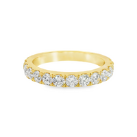18kt White Gold Natural Round Diamond Prong Set Ring (1.27ct)