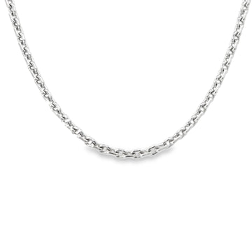 Sterling Silver 18" 1.8mm Oval Link Chain