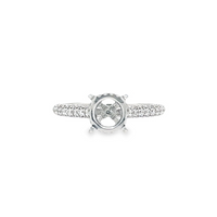 18K White Gold Diamond Semi-Mount Ring (.56ct)