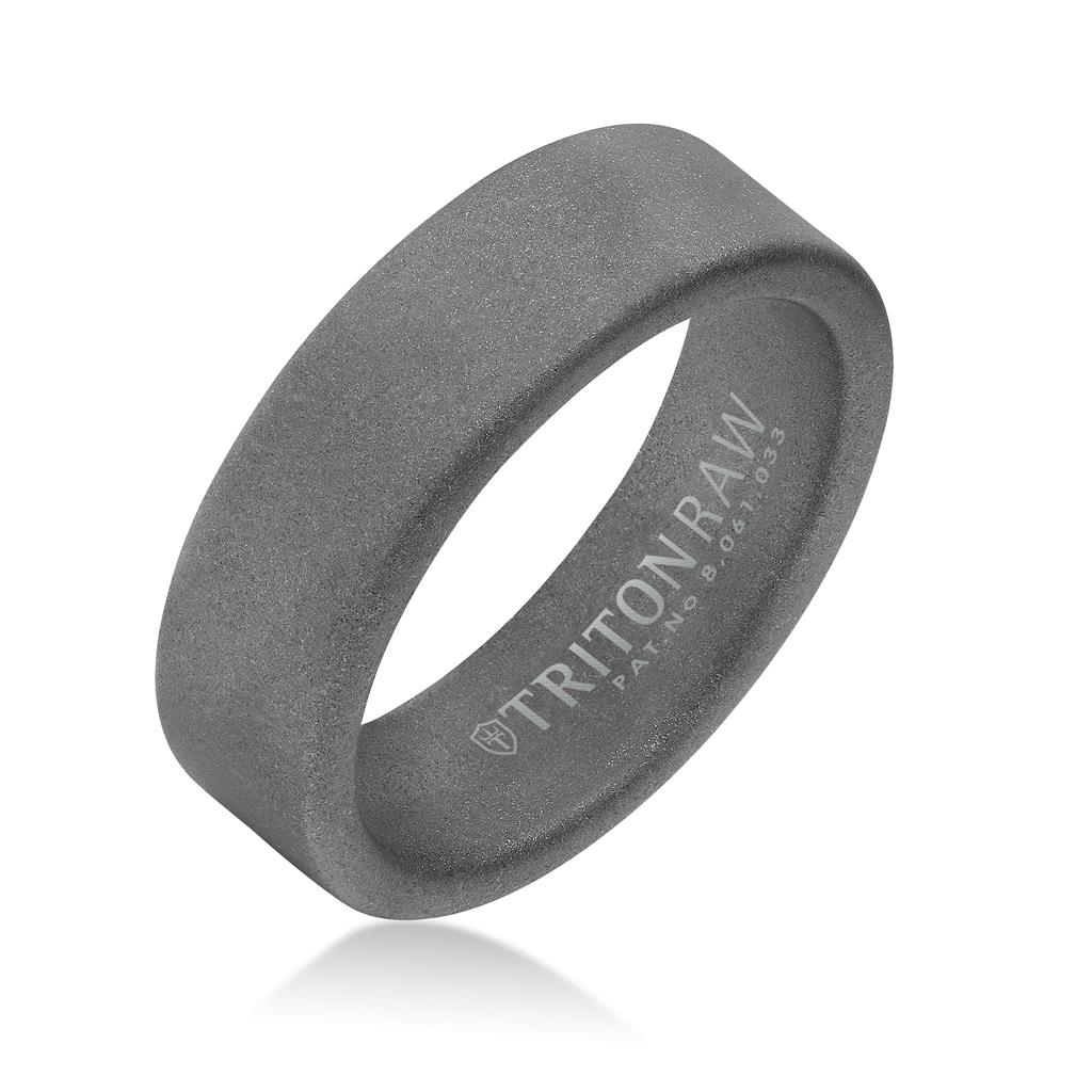 Triton Tungsten Raw 9mm Wedding Ring