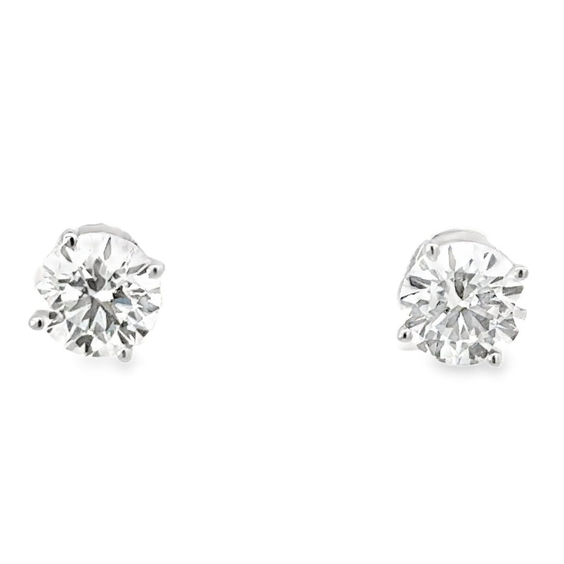 14kt White Gold Lab-Grown Diamond Stud Earrings (1.51ct)