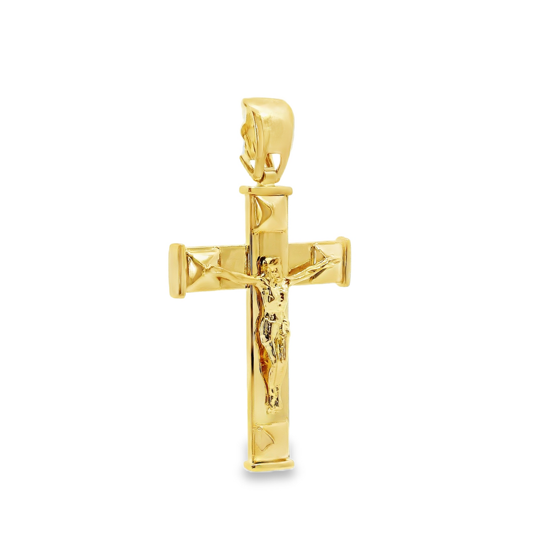 14kt Yellow Gold Italian Made Crucifix Pendant (3.04g)