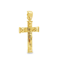 14kt Yellow Gold Italian Made Crucifix Pendant (3.04g)